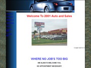 2001 Auto Sale Website