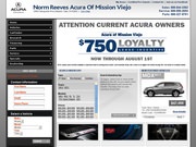Norm Reeves Acura Website