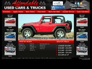 Affordable Used Cars & Trucks Website