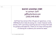 Bache Leasing Corp Website