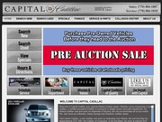 Capital Cadillac Website