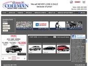 Coleman Buick Pontiac-Gmc Website