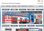 Don Moore Chevrolet Cadillac Website