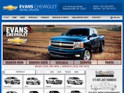 Evans Chevrolet Website