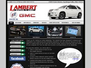 Lambert Buick-Pontiac-Gmc Website