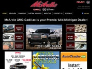 Mc Ardle Pontiac Cadillac GMC Website