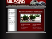 Milford Auto Sales Website