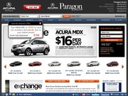 Paragon Acura Website