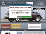 Precision Acura of Princeton Website