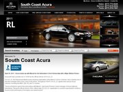 South Coast Acura Website