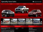 Specialty Auto Sales Website