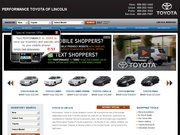 Performance Toyota of Lincoln Website