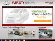 Yuba City Toyota Website
